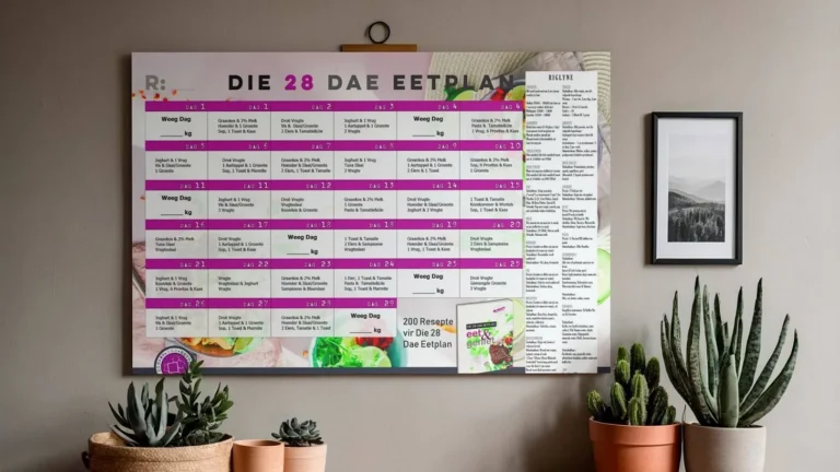 Die 28 Dae Eetplan Spyskaart: ‘n Voedingswetenskaplike Ontleding